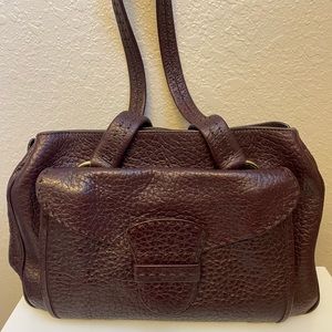 Prada Deep Brown Textured Shoulder Bag